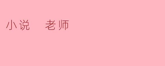 小说 老师